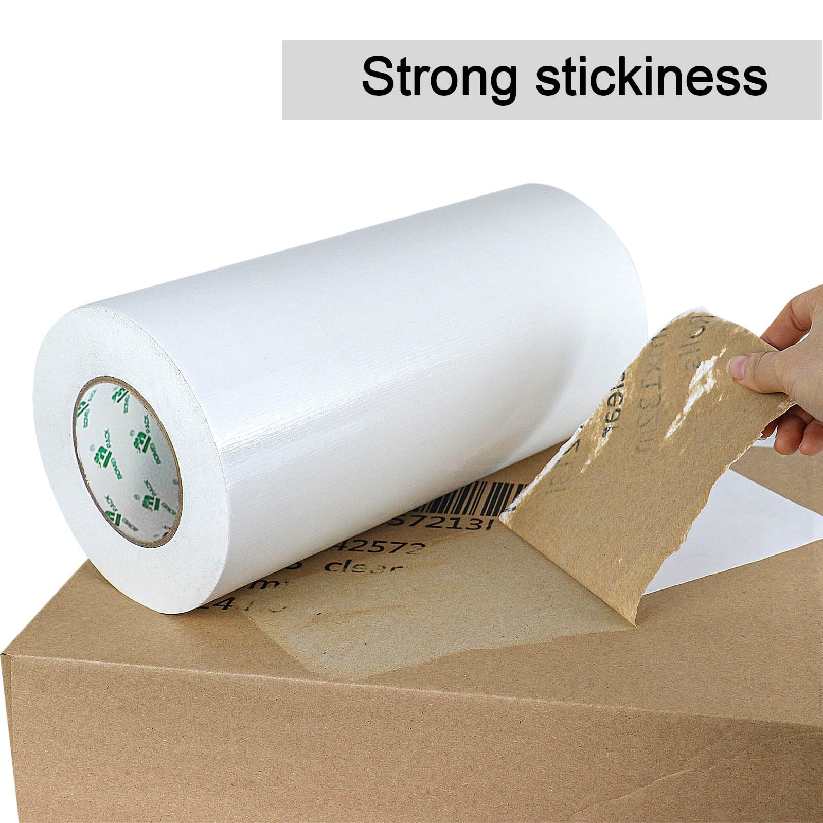 BOMEI PACK Cinta adhesiva de tela blanca de 300 mm x 50 m, reforzada, resistente al agua, cinta adhesiva resistente para fijar reparaciones, manualidades, etiquetado, cajas de sellado para trabajos en