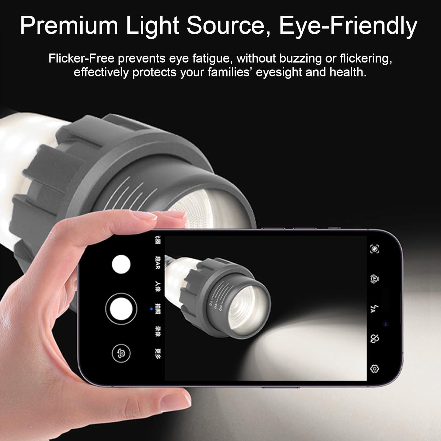 PAR20 Spotlight Bulb, E26, 15-60° Adjustable Beam Angle, 11W 4000K Neutral White for Accent Lighting in Home, Kitchen, Restaurant, Silver Aluminum Housing