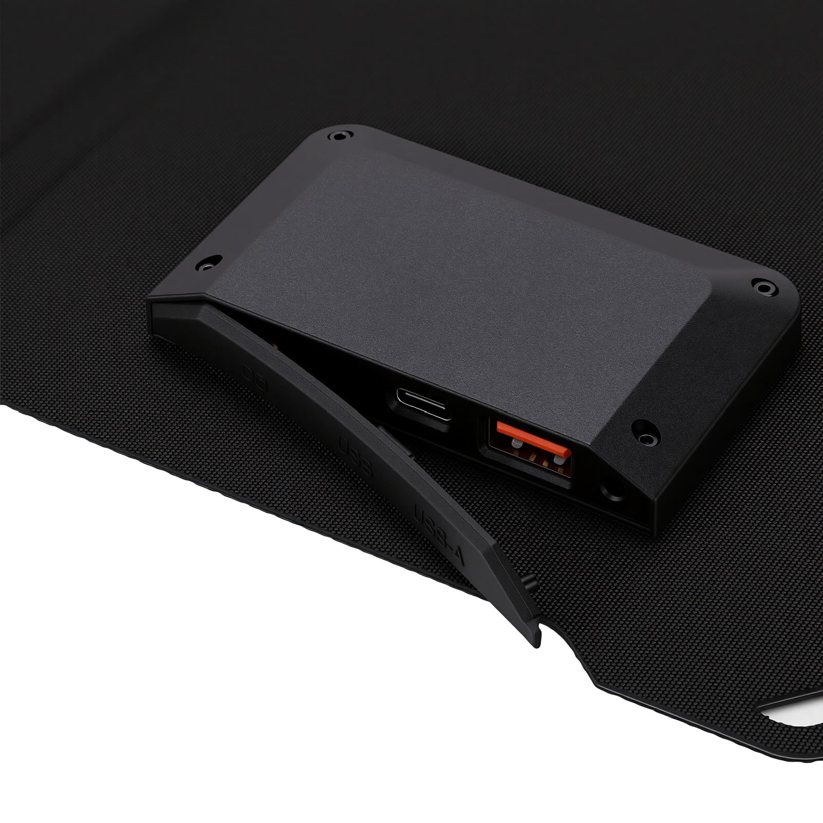 Drfeify Przenośna ładowarka Słoneczna, Składany Panel Słoneczny ETFE 45 W z USB C USB A DC5521, 25% Mocy Wyjściowej Monokrystalicznej, Kompaktowa ładowarka do Camping Piesze Wycieczki Travel Power