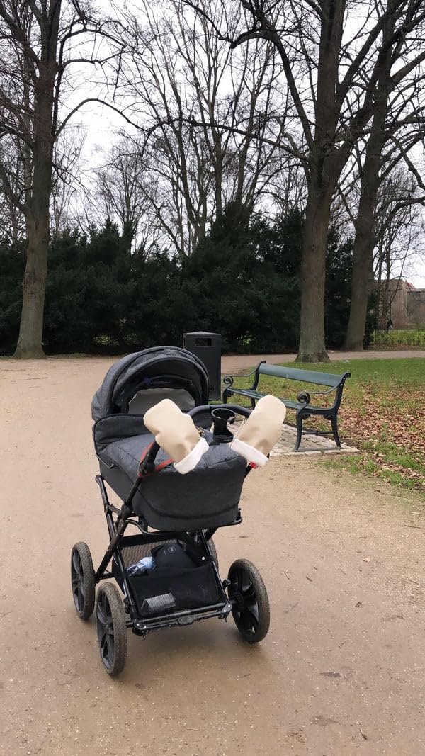 KONG.WALTHER diameter sterbro Pram Gloves, Creme fleece - Image 3