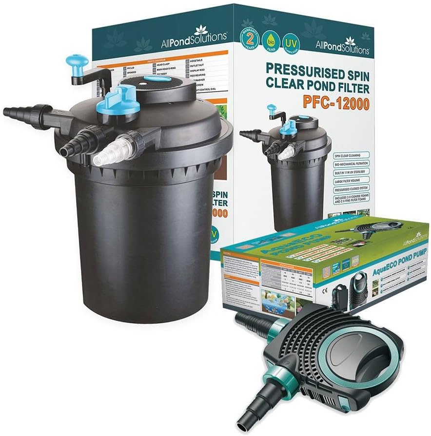 Pressurised Koi Fish Pond Filter/UV Steriliser (PFC12000KIT2