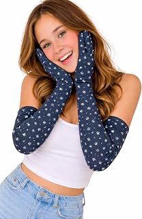 CLUZE Women's Driving Gloves, Printed Cotton Full Hand Summer Gloves for Protection from Sun Burn/Heat/Pollution (Pack of ... Price In India