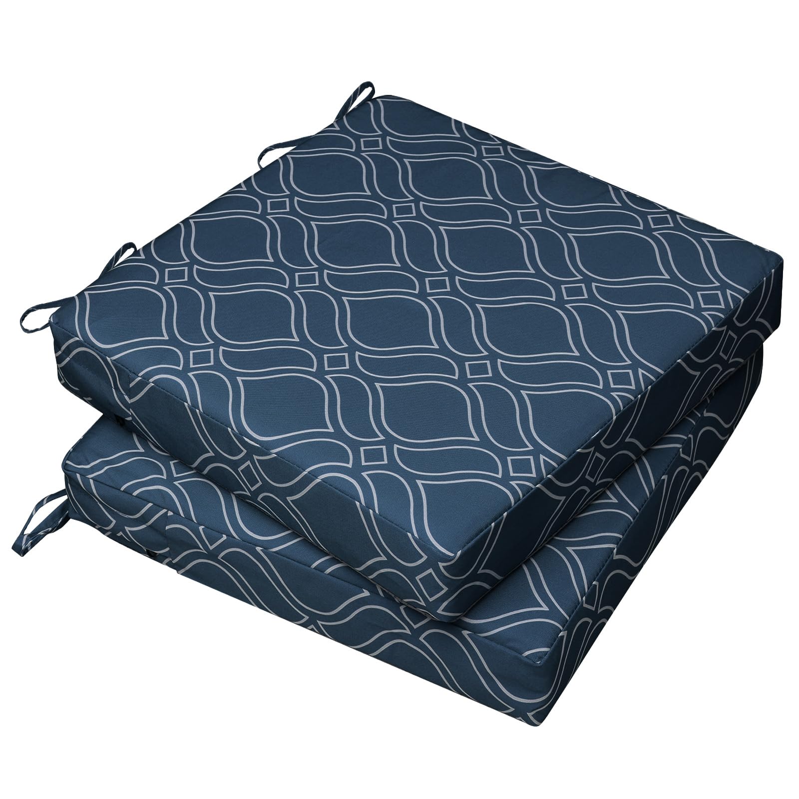AAAAAcessories Outdoor Chair Cushions, 21 x 21 x 3 inches, Set of 2