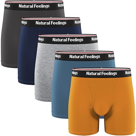 Soft Cotton Open Fly Boxer Briefs for Seamless, Natural Feelings