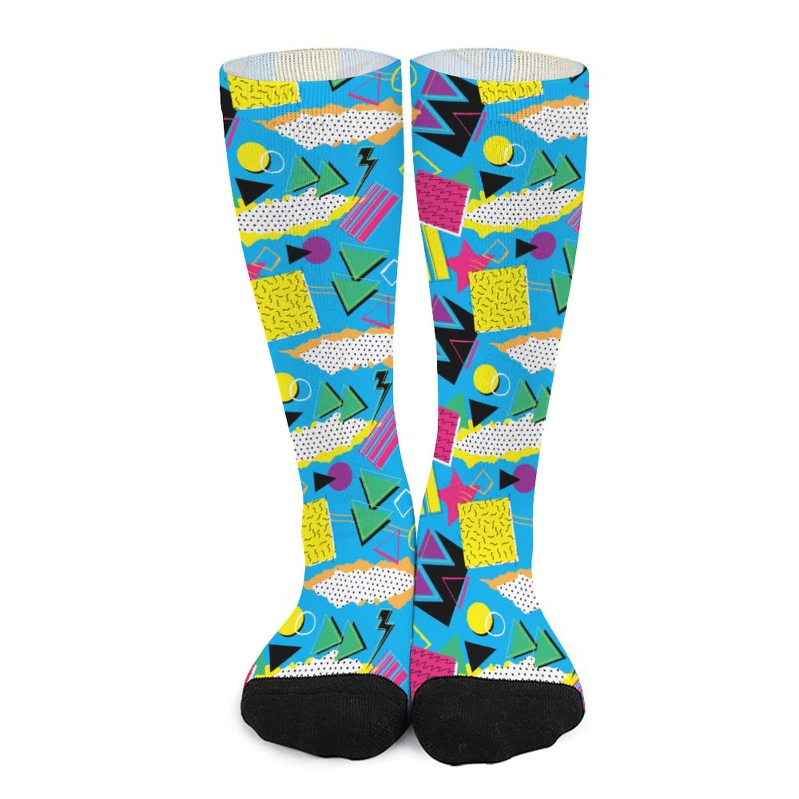 NELife 80s 90s Novelty Socks Lightweight Comfort Retro Crew Socks for Men Women