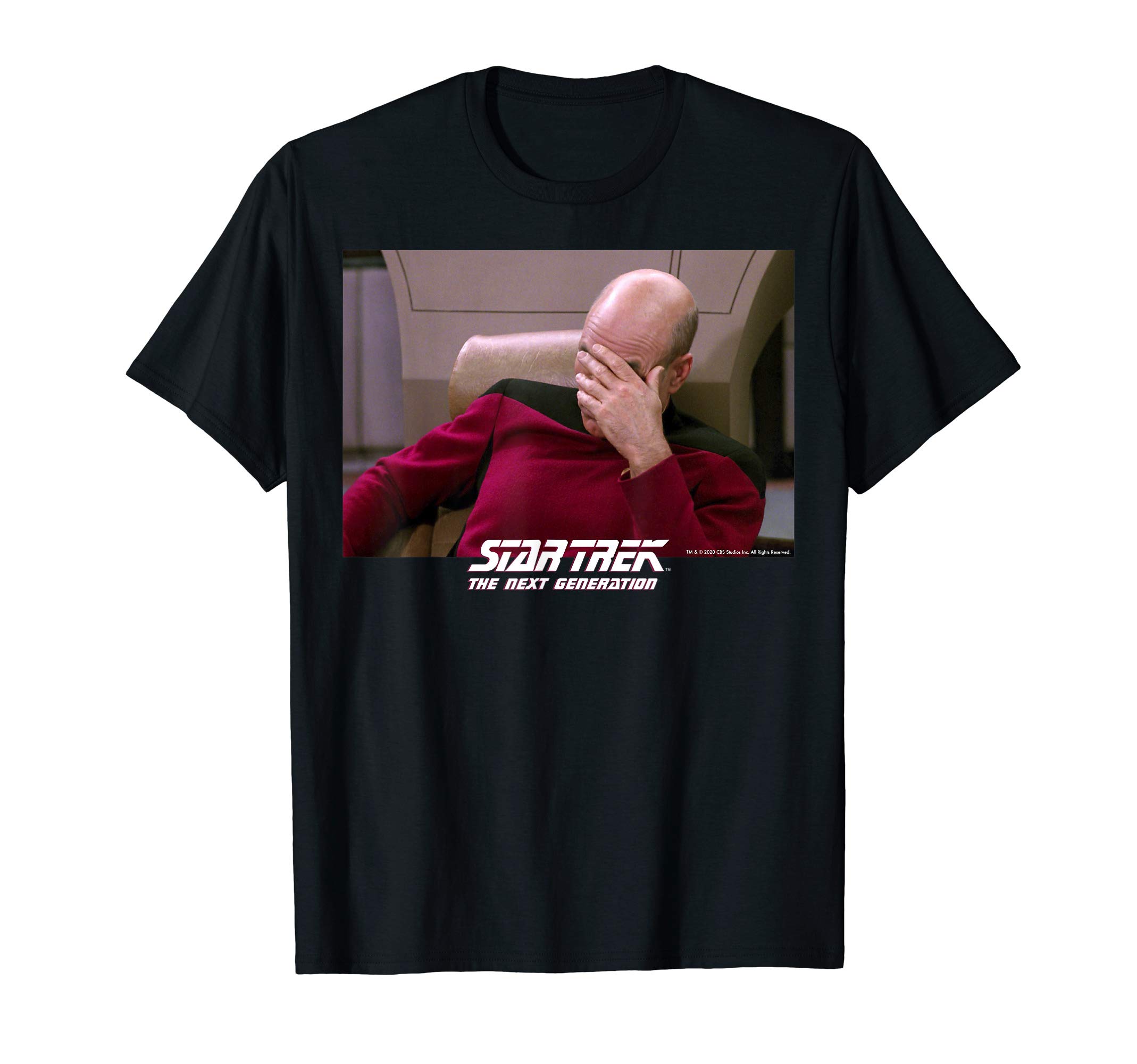 Star Trek: The Next Generation Captain Picard Face Palm T-ShirtOEKO-TEX STANDARD 100