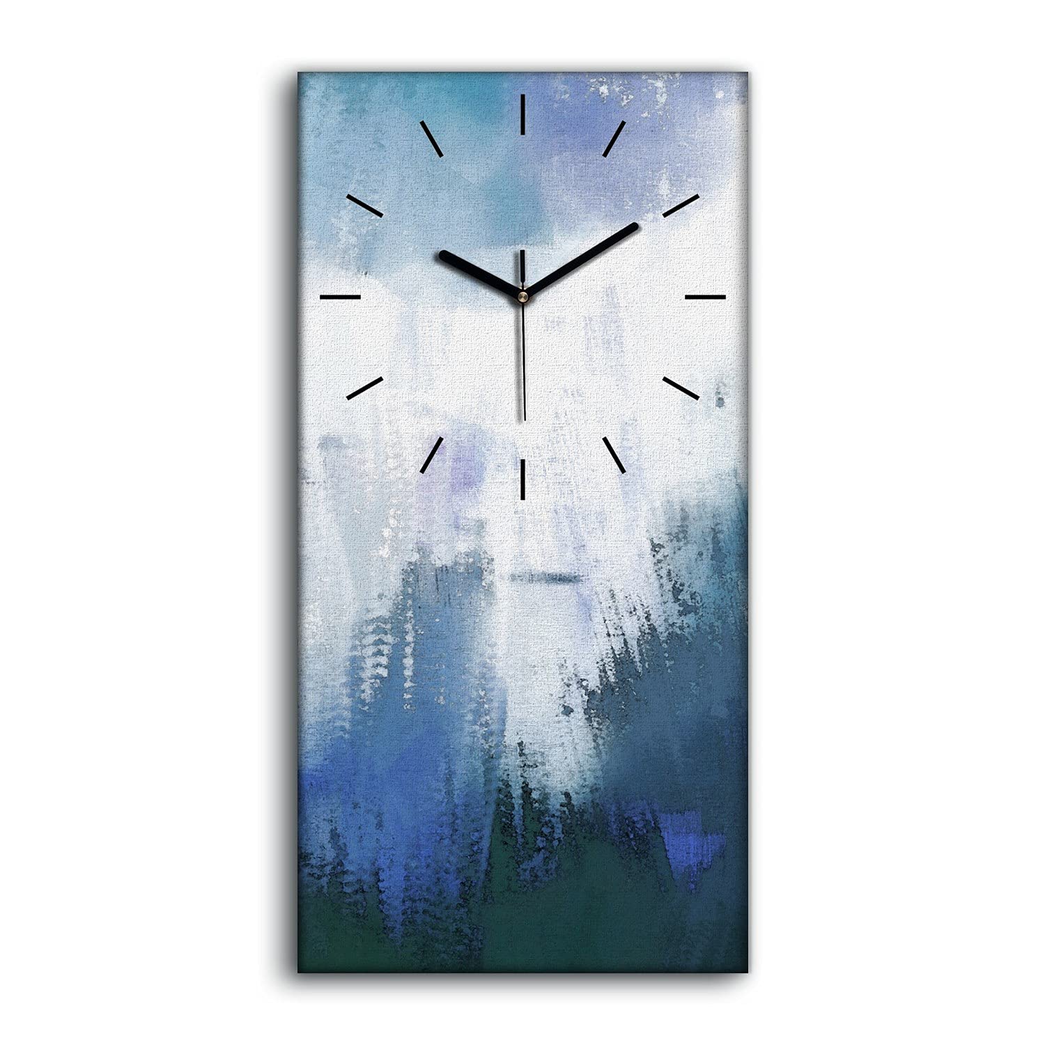 Horloge sur Toile Silencieuse sans Bruit Tableau Moderne Aquarelle