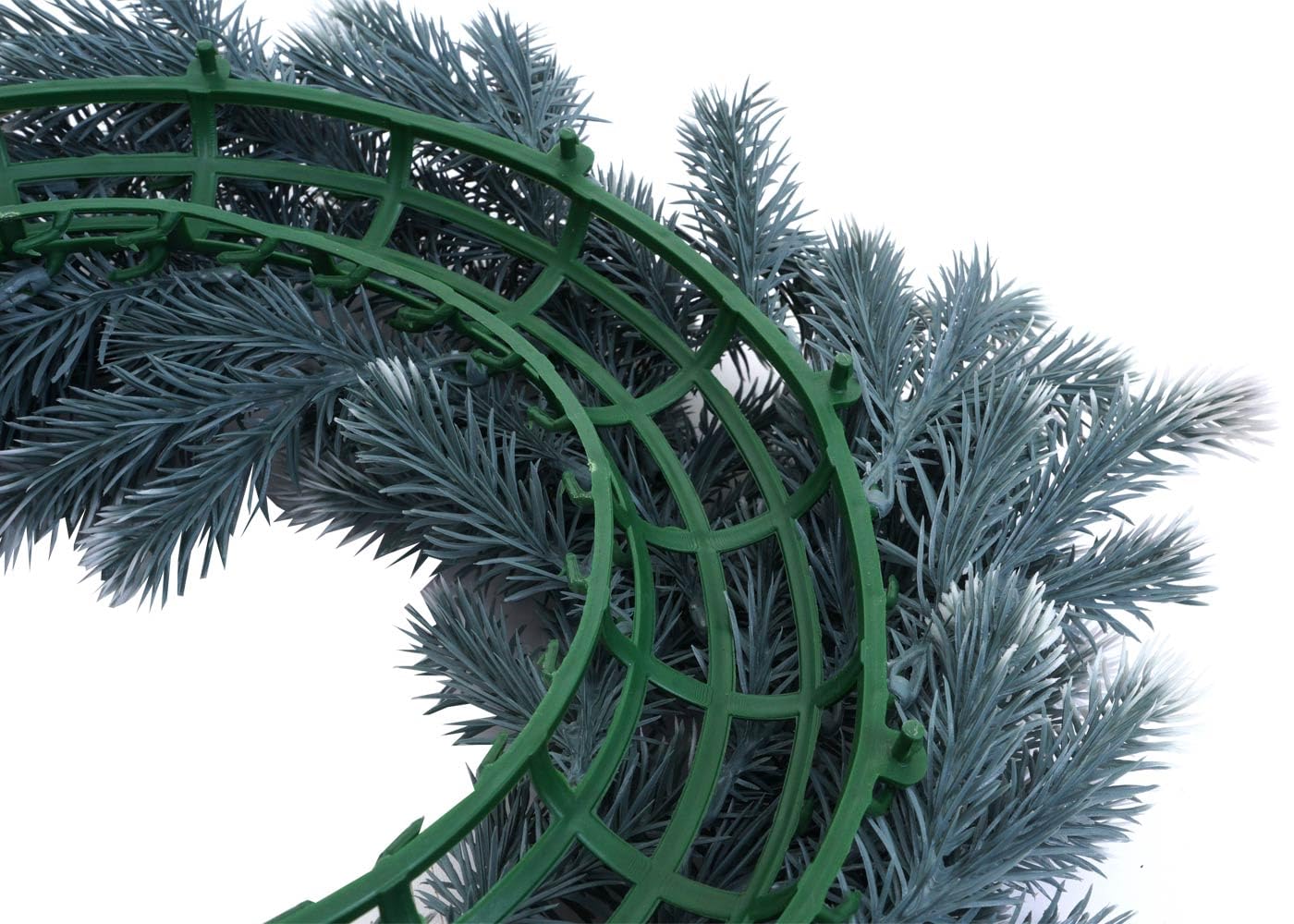 Couronne Artificielle HWC-O98 Ø 60 cm Sapin avec Neige
