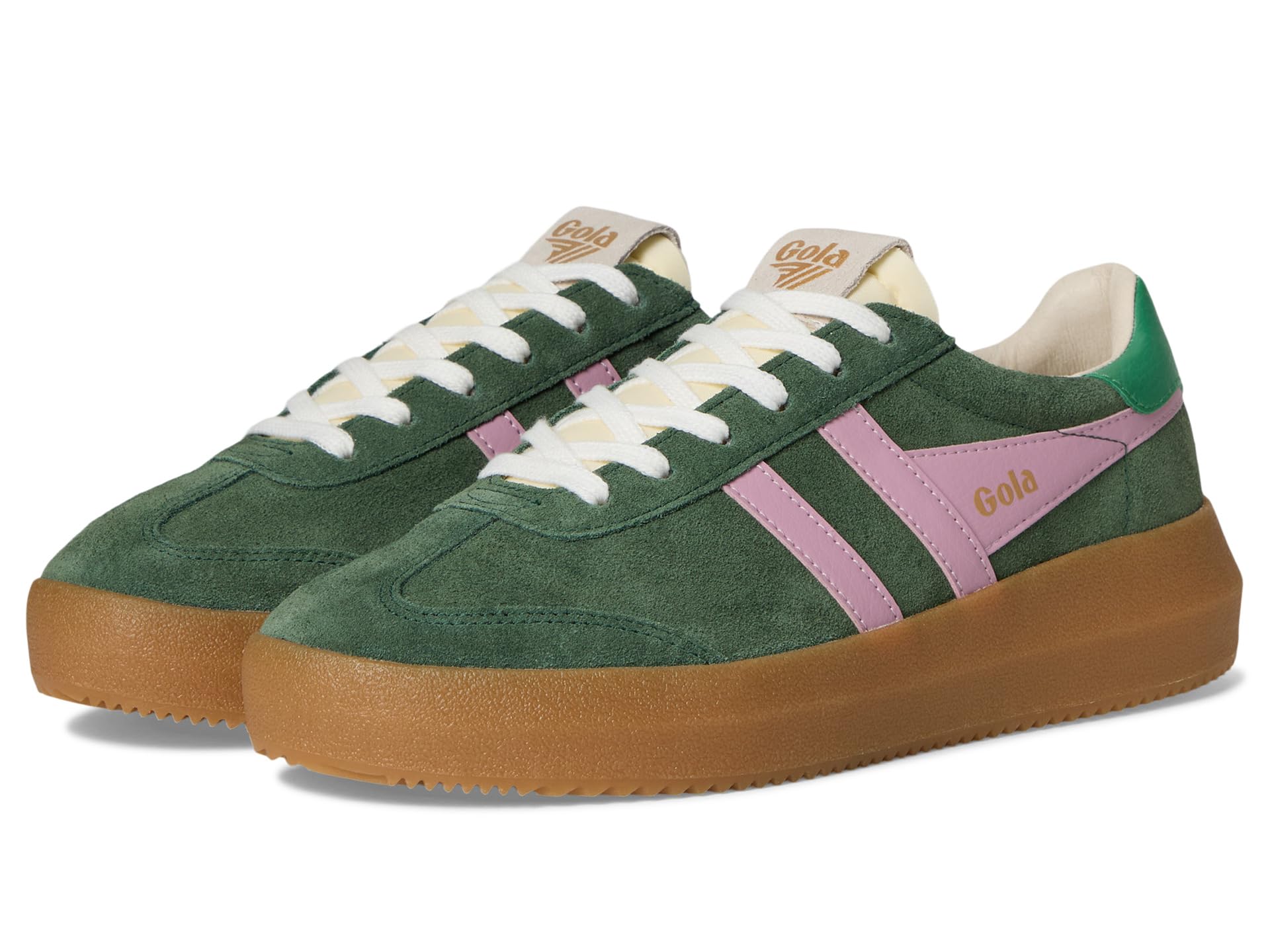 Gola Athena Suede Damskie buty sportowe Evergreen/Candy/Jade