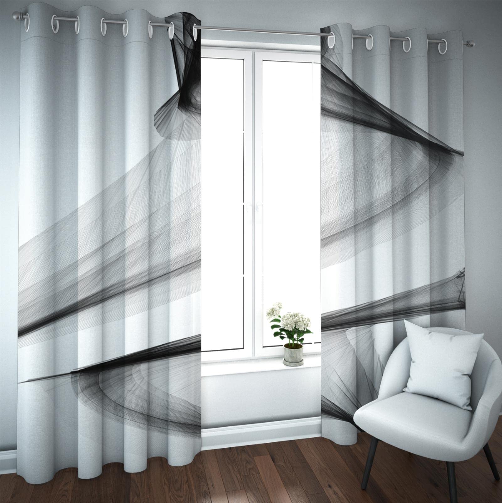 Tenda Ricamata In Misto Lino Fenice | Zenoni & Colombi - Foto 12