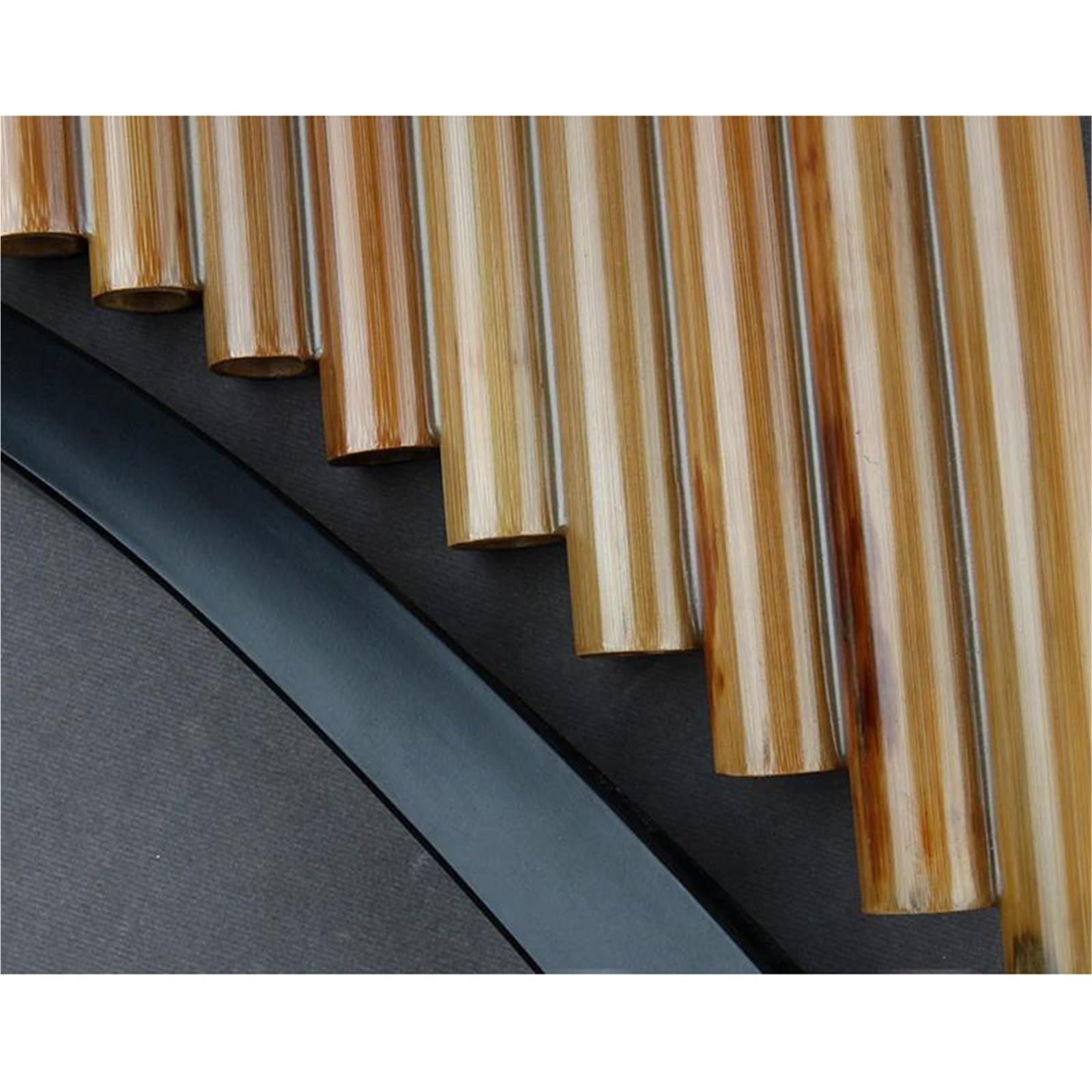 Pan Flute Instrument Left Right Hand Pan Flute G Key Removable Tray Original Colour Woodwind Instrument Handmade Pan Pipe 22 Tubes(L)