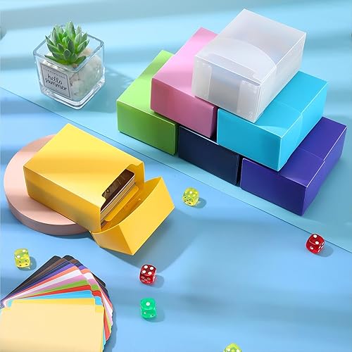 Miniatura 7 de Frienda Paquete de 32 cajas de cartas de mazo, gran capacidad con 64 divisores, se adapta a más de 80 estuches organizadores de almacenamiento de