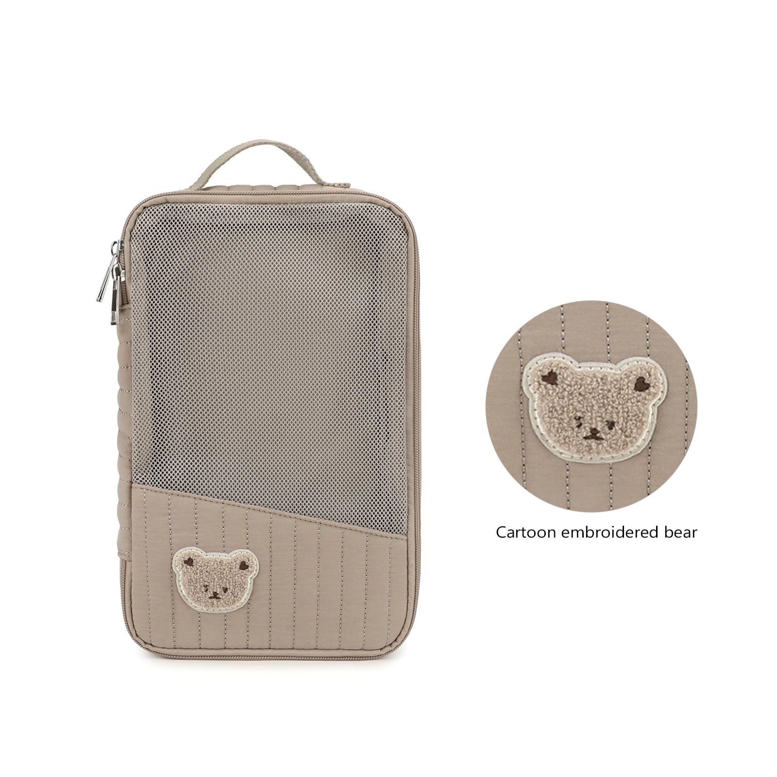 Bolsa Organizadora De Pañales Portátil Construcción De Algodón Transpirable Compartimento Espacioso Para Cambios Rápidos De Pañales Bolsa De Almacenamiento Para Bebés Amigable Con La Piel Aire