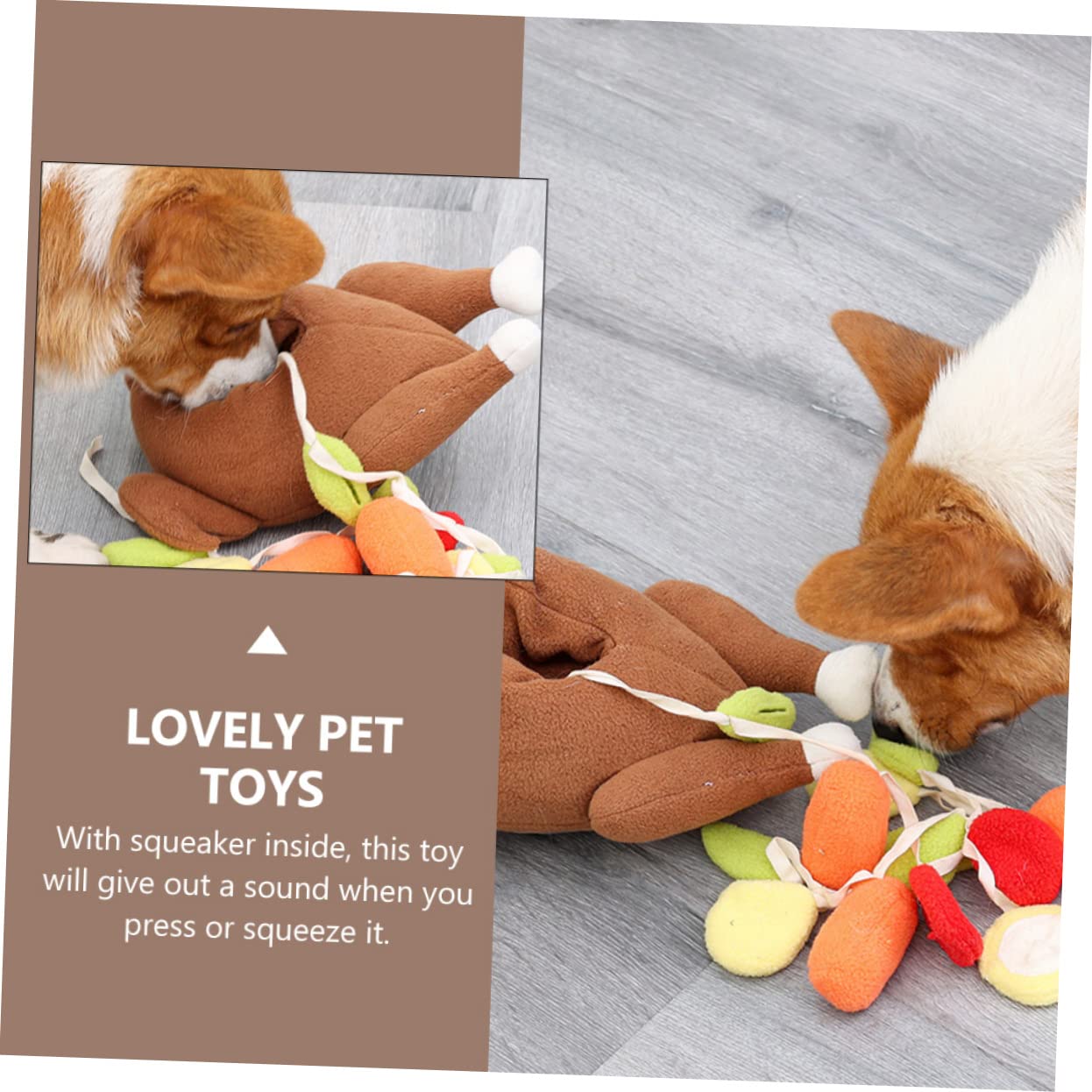 3stücke Interaktives Weihnachts-hundespielzeug Lustiges Quietschspielzeug Für Versteckspiel Geeignet Für Schweißhundetraining Energieverbrauch Langlebig Und Für Haustiere