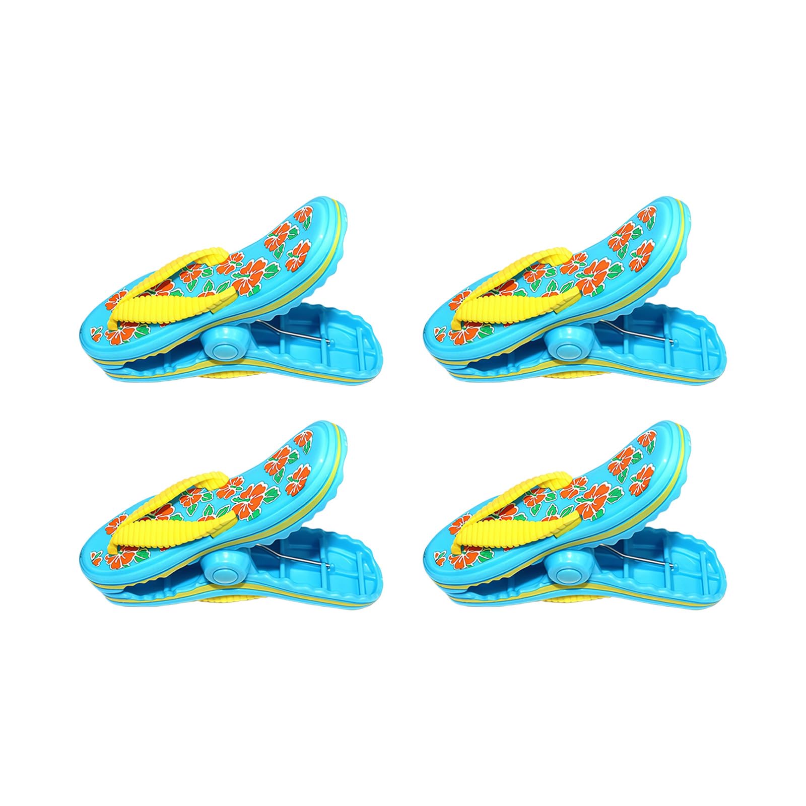 Whoasyst 4PCS Animal Shape Towel Clip for Sandproof Securing At Beach with Ultraviolets Resistant Materials and Rustproof Spring Laundry Clips Outdoor