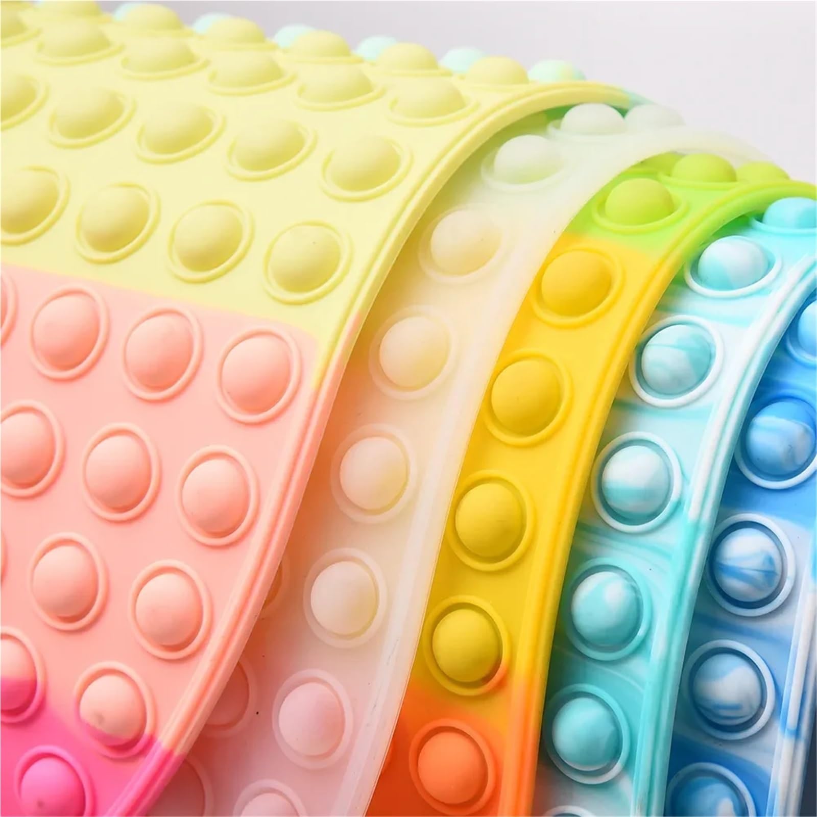 Badewannenmatte Silikon-Blase-Badematte, Kinder-Badematte, Badewanne, Badezimmer, rutschfeste Matte, Weicher Badezimmerteppich, Duschmatte(Pink,58x34cm)