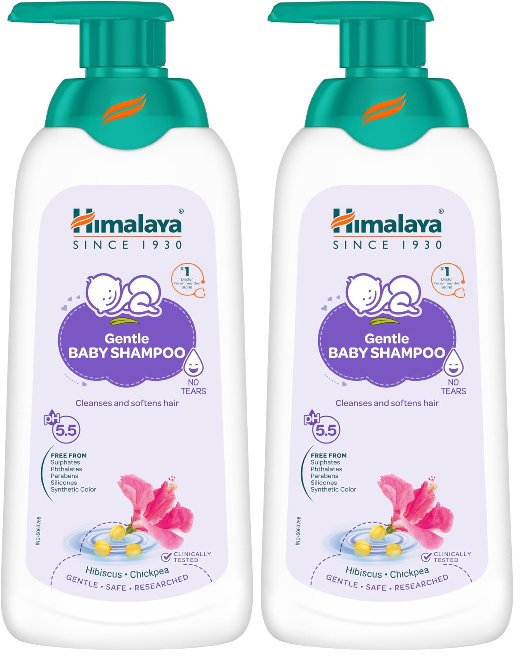 Himalaya Gentle Baby Shampoo (400 ml) | No Tears formula | Cleanses, softens and nourishes baby's hair (Pack of 2)-image-38