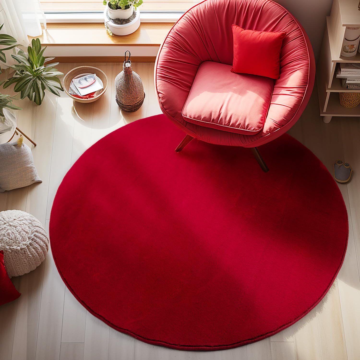 Carpetsale24 Waschbarer Teppich Kurzflor Modern Einfarbig Weich rutschfest Maschinenwaschbar Pflegeleicht für Wohnzimmer Schlafzimmer Flur Esszimmer