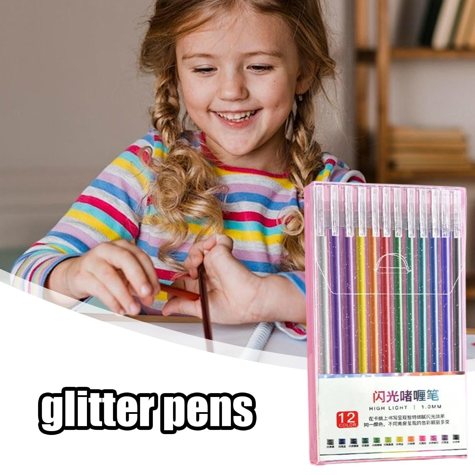 Glitzer-Gelstifte Set - Funkelnde Stifte Für Malbücher, Journaling, Basteln