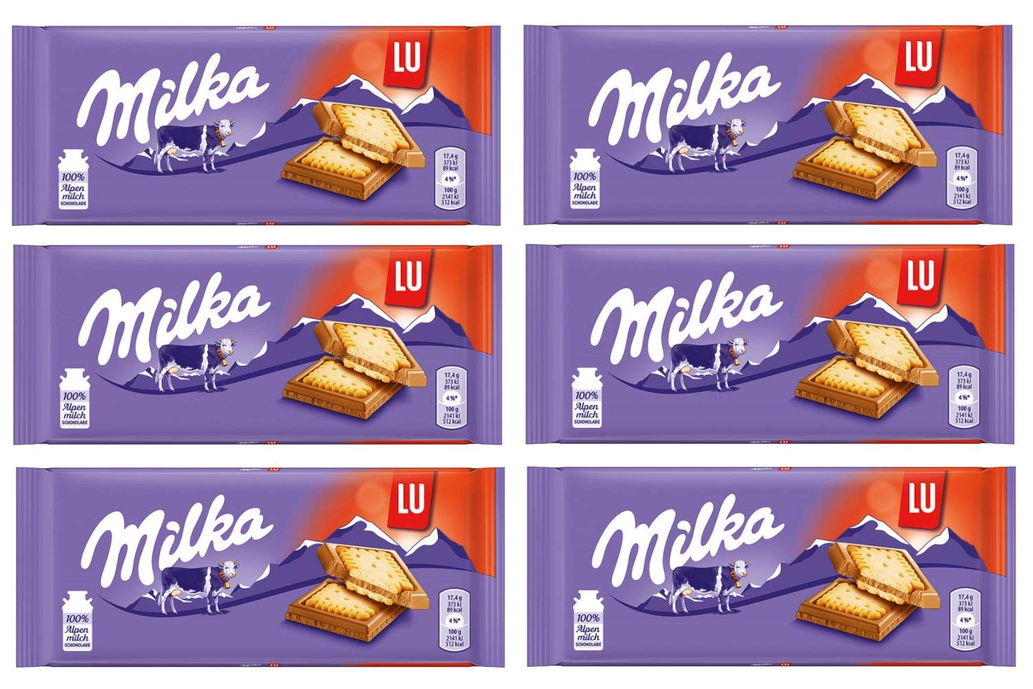 Milka & Lu Delicious Biscuits - Pack of 6