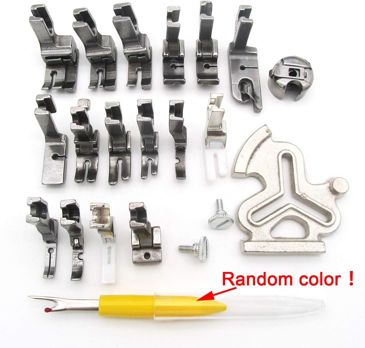 ckpsms Brand - #KP-PF16-1 16PIECE Presser Foot Set fit for JUKI DDL-5550 DDL-5600 DDL-8300 DDL-8500 Singer 188K 191D 195K 196K