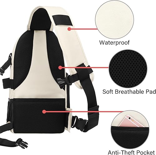 Miniatura 4 de MOSISO Bolsa para cámara DSLRSLRSLRsin espejo, mochila para cámara fotográfica a prueba de golpes con soporte para trípode e inserciones modulares