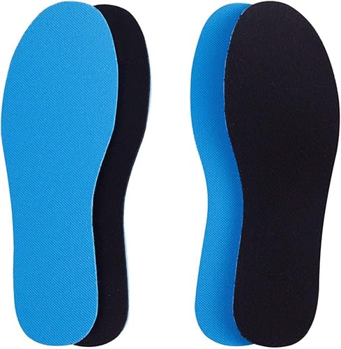 2 pares de plantillas transpirables, supersuaves, absorbentes del sudor, inserciones de espuma de doble color y doble capa que se adaptan a