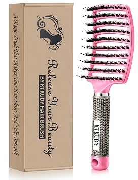 Pain-Free Detangling Brush for Women & Kids, Wet & Dry Hair, All Hair Types