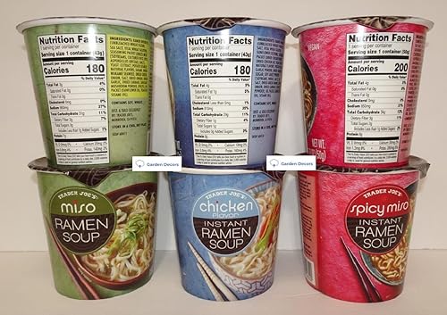 Miniatura 2 de Trader Joe's 3 - Sopa instantánea de ramen, miso, sabor a pollo, miso picante (seis tazas)