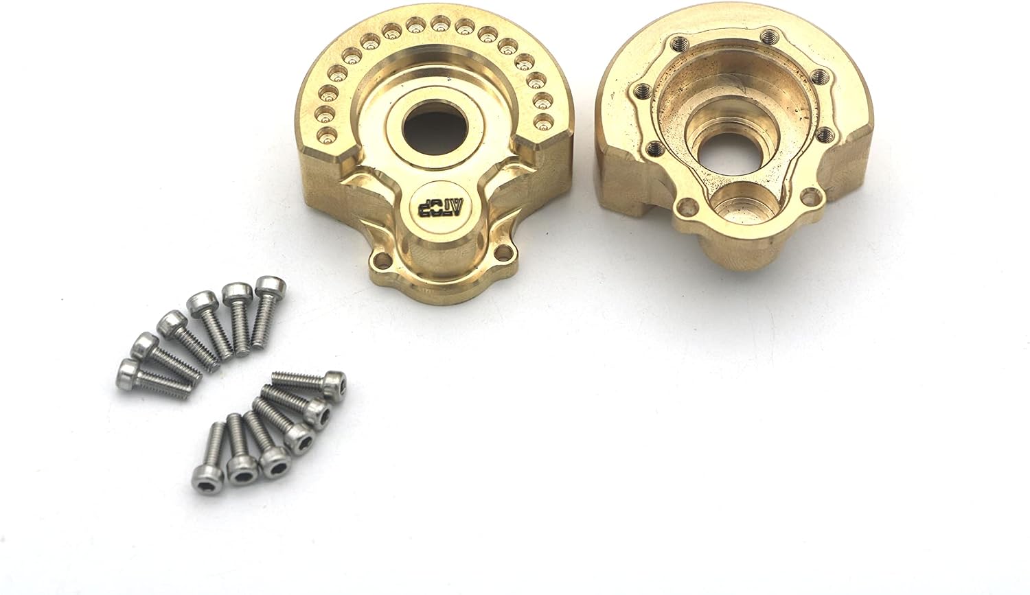 Brass Heavy Weight Outer Portal Drive Housing 93g for Traxxas trx4/trx6 1:10 x2pcs (Gold)