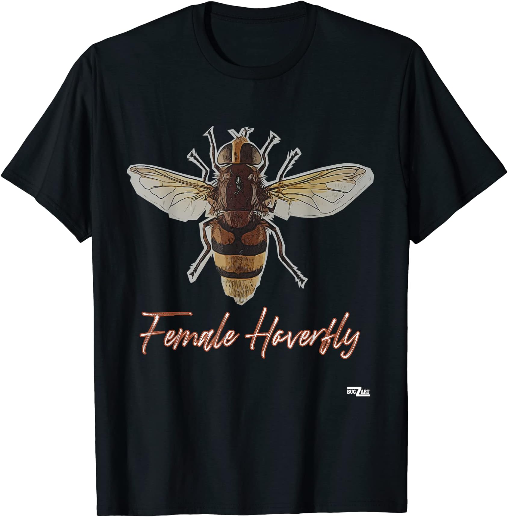 Female Hoverfly unusual graphic bug T-Shirt