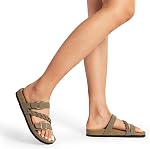 DREAM PAIRS Women's Cork Footbed Sandals Summer Shoes | Arch Support, Cushioned, Comfortable, Slip-On, Casual, Vacation, Walking
