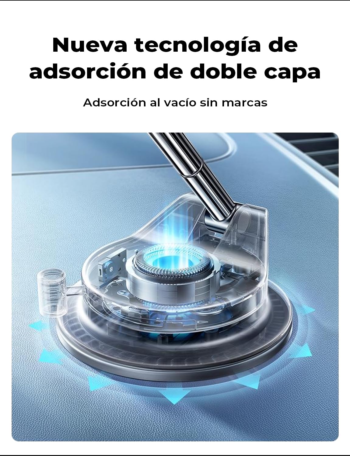 LISEN Soporte Móvil Coche Magsafe, [15+KG Vacío Ventosa & 20N Imán] Suporte Magnetico Telemovel Carro, Soporte Telefono Coche Magsafe Car Mount para iPhone 16 Pro MAX 15 14 13 12 Negro