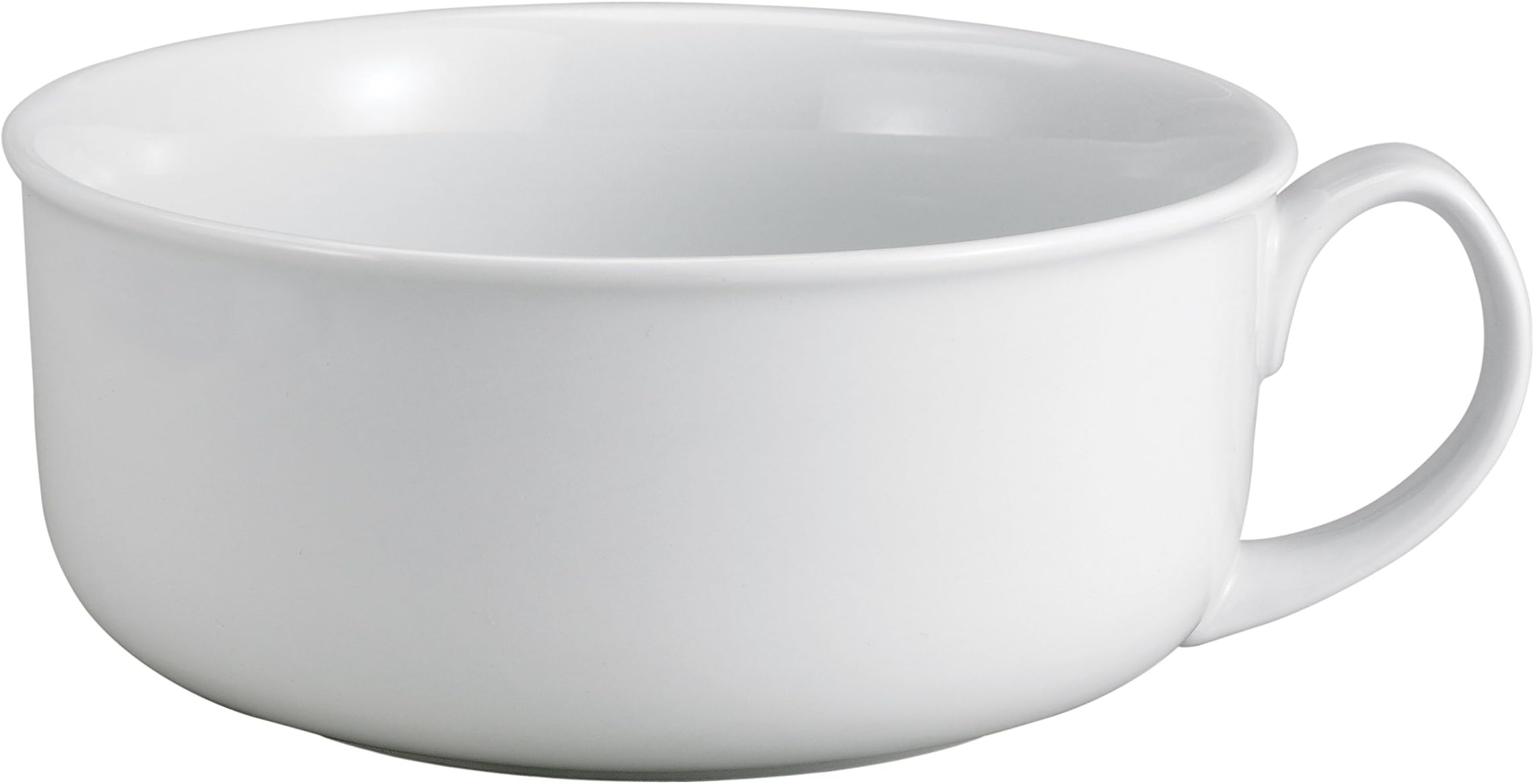 HIC Kitchen Harold Import Co Oversized Hotel Breakfast Bowl, Fine White Porcelain, 28-Ounce