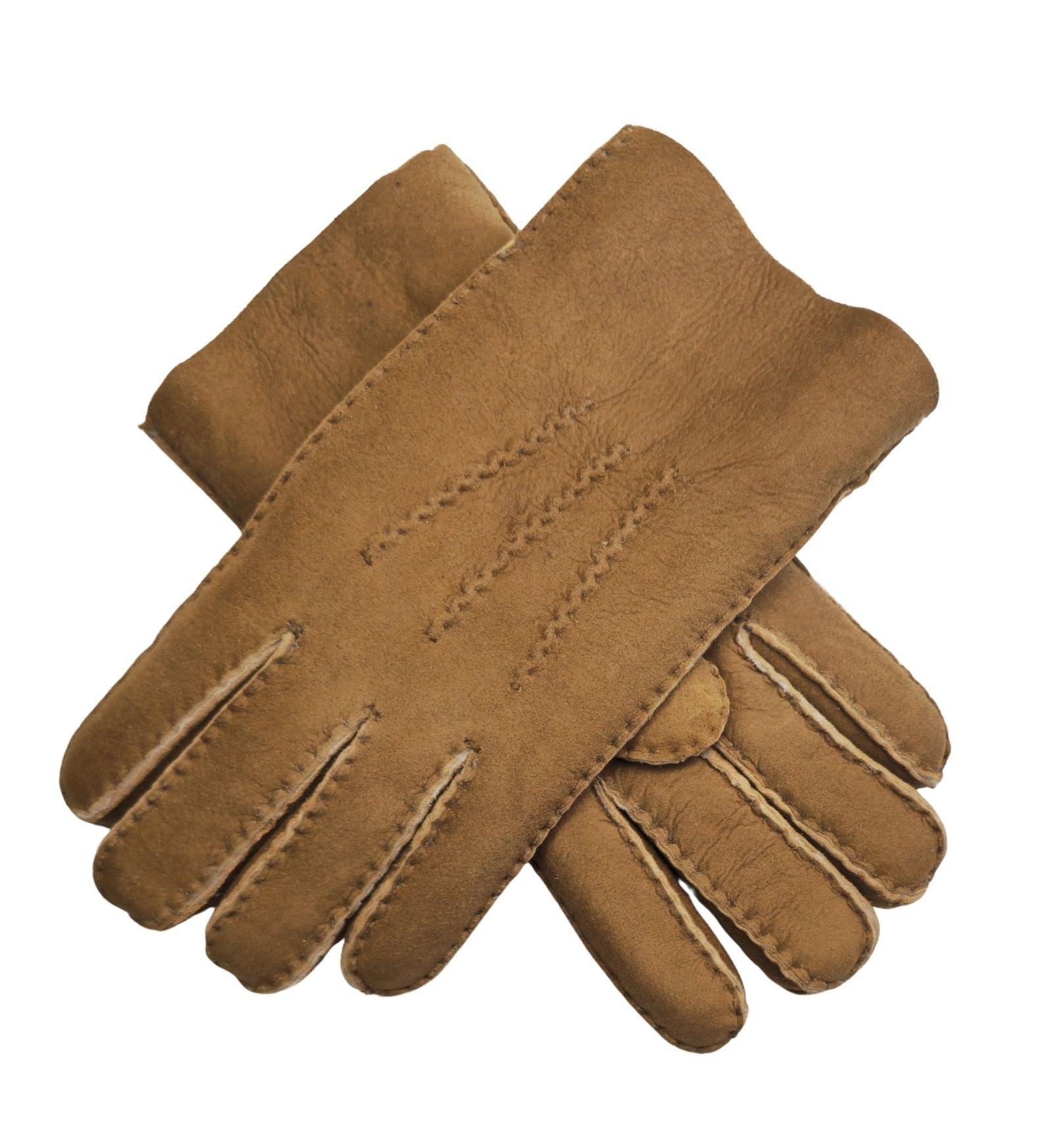 Infinity Leather Guanti da uomo in pelle scamosciata di montone di lusso