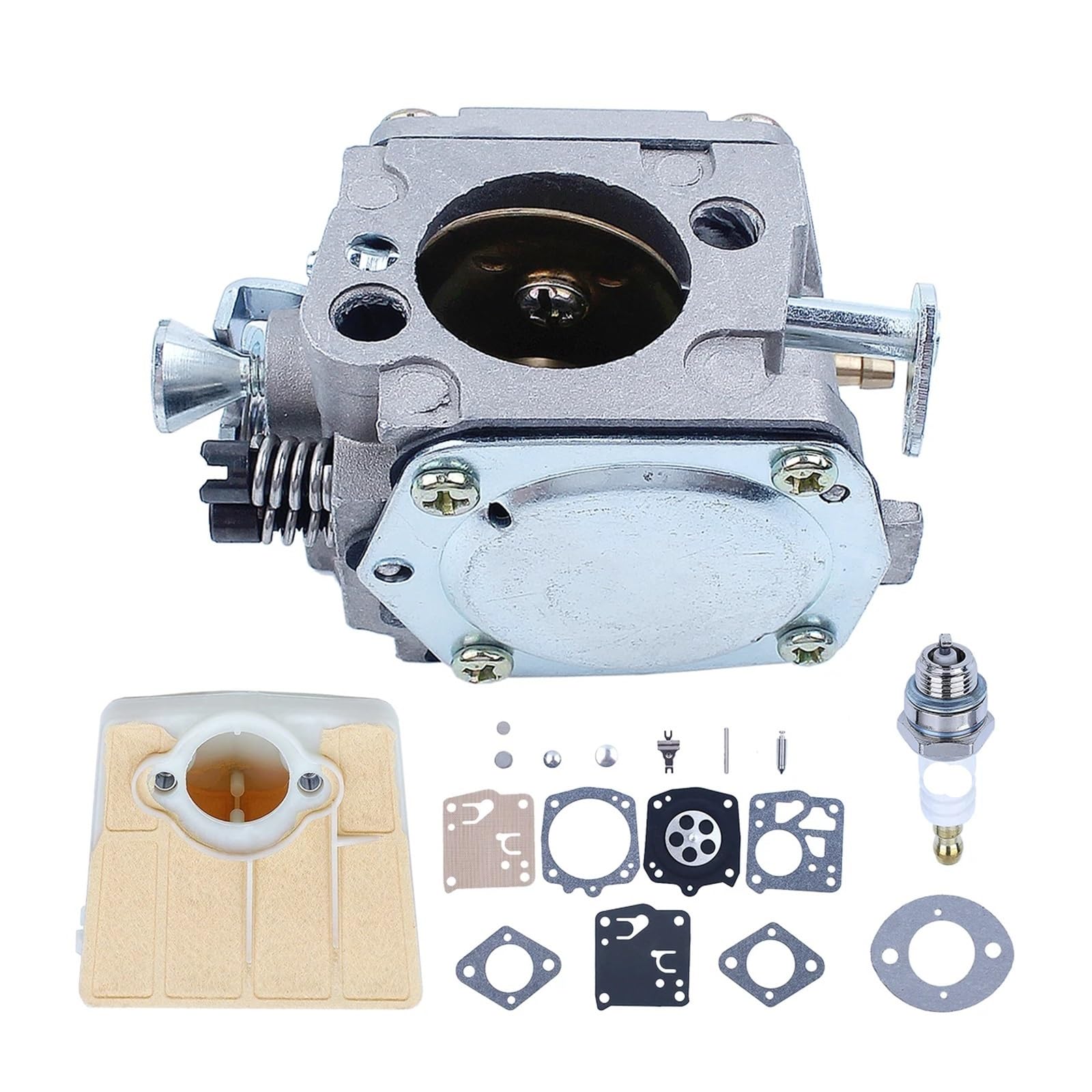 Kit de reparación de carburador con Filtro de Aire for Motosierra Tillotson RK-23HS 268, 266 y 272. Repuestos for Motosierra Gasolina.