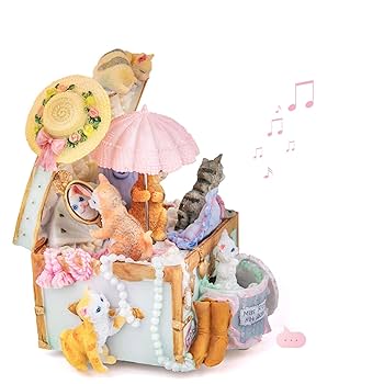 Amazon.co.jp: オルゴール猫オルゴールオルゴール回転誕生日