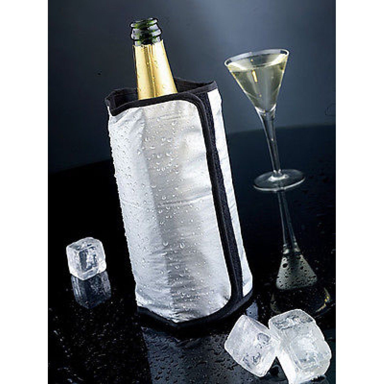 Rinfrescatore Bottiglia Brandani 60496 - In Argento, 15.5x23.5x3 Cm | Per Mantenere Bevande Fredde - Foto 6