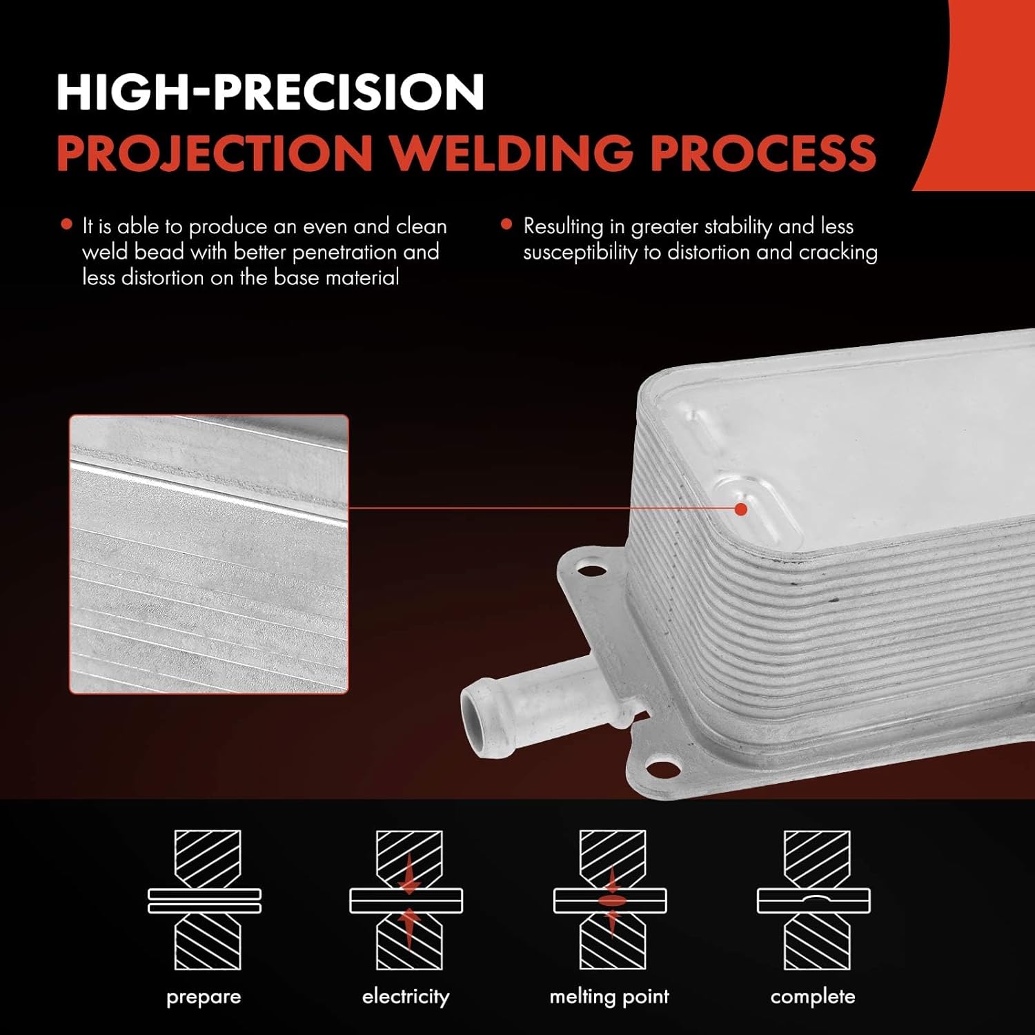 A-Premium Transmission Oil Cooler Compatible with Mercedes-Benz A220 A250 2019 B250 CLA250 2014-2019 GLA250 2015-2019 L4 2.0L