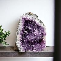 Vista 42 de 6.5 to 8 Lb Amethyst Crystal Geode From Uruguay – 6.5" to 10" Height, Natural Large Amethyst Cluster Rock – Crystals and Healing Stones