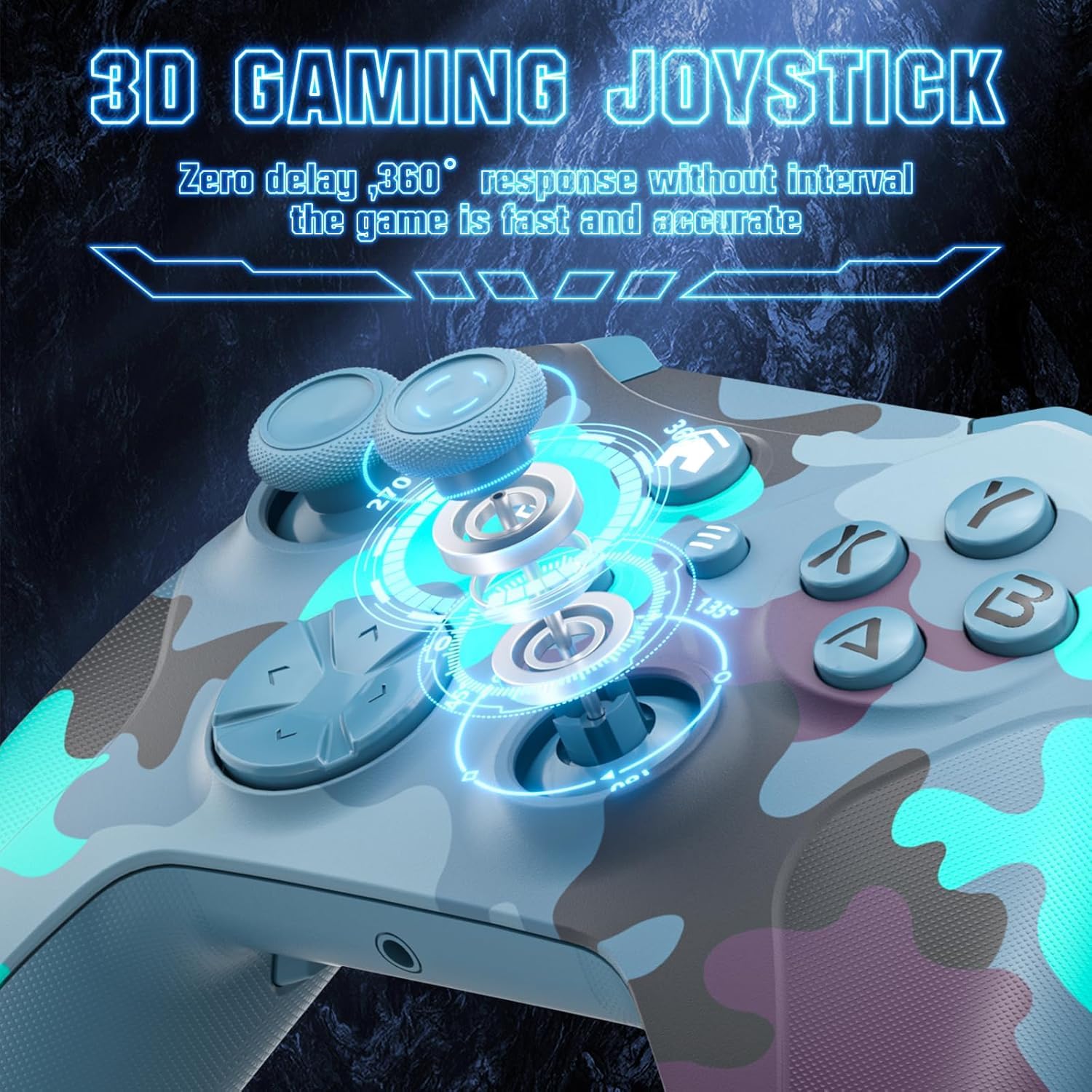 Nonbliep per controller Xbox, compatibile con Xbox One X|S, Xbox Series X|S, PC, controller wireless personalizzato edizione speciale con controllo del movimento a 6 assi/jack audio da 3,5 mm/doppia