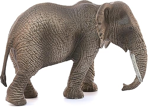 Miniatura 8 de Schleich Wild Life - Juguete de elefante de 3.6 pulgadas, figura de animal, juguetes de animales para niños y niñas, elefante gris femenino