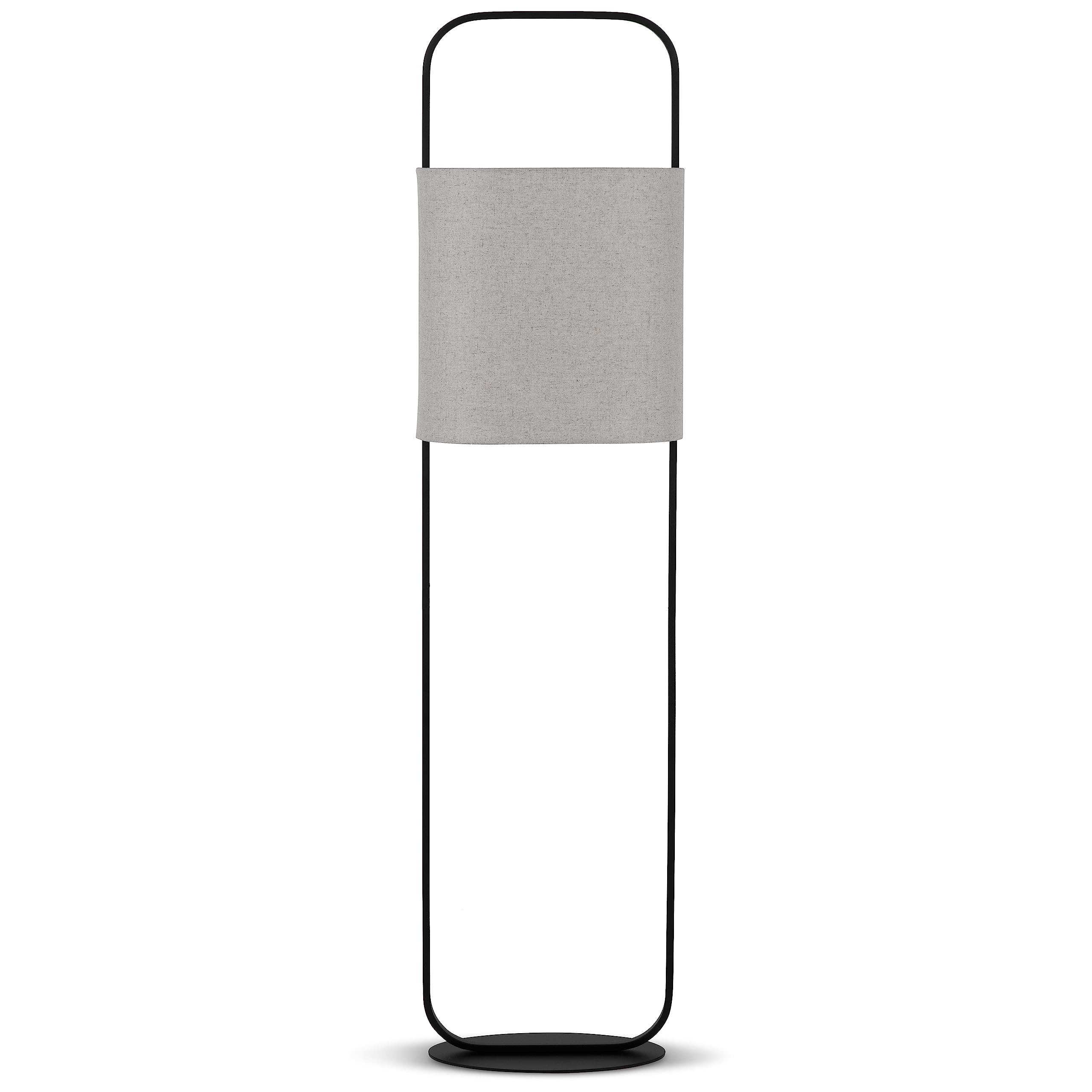 REV Stehlampe CESOLO - Leselampe mit Trittschalter & E27 Fassung, H138cm, Stoffschirm, Stehleuchte für Wohnzimmer & Schlafzimmer, taupe