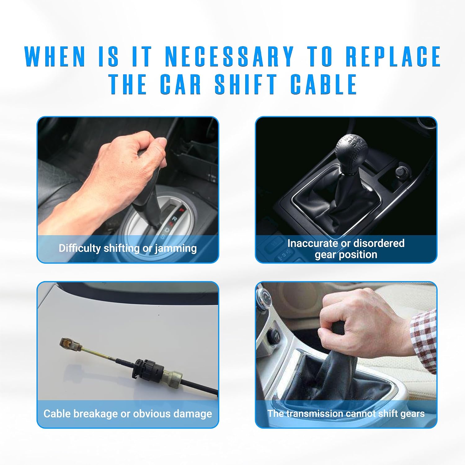 NOVAPARTS Automatic Transmission Gear Shift Cable for 2004 2005 Ford F-150 F150 4.2L V6 4.6L 5.4L V8 4L3Z7E395BA 4L3Z-7E395-BA