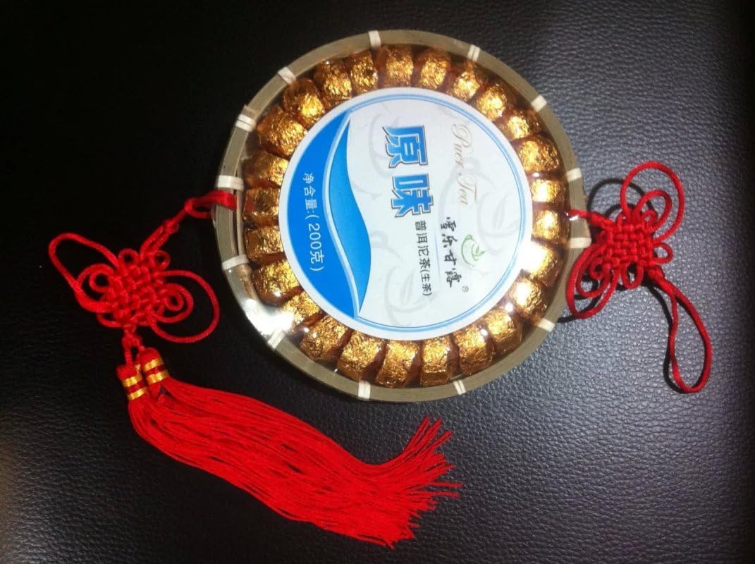Black tea Tuocha, Grade A 600 gram in bamboo plate packing
