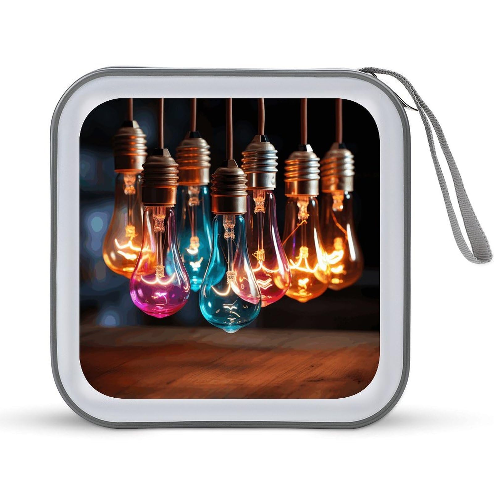 VstaDank - A string of colorful bulbs for DVD, 40 capacities, protective storage organizer, booklet folder, portable album, car disc portfolio, CD and disc