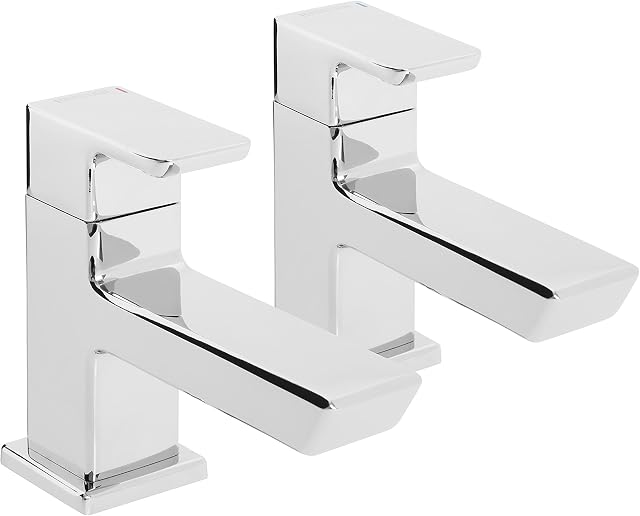 Bristan COB 1/2 C Cobalt Basin Pillar Taps, Chrome