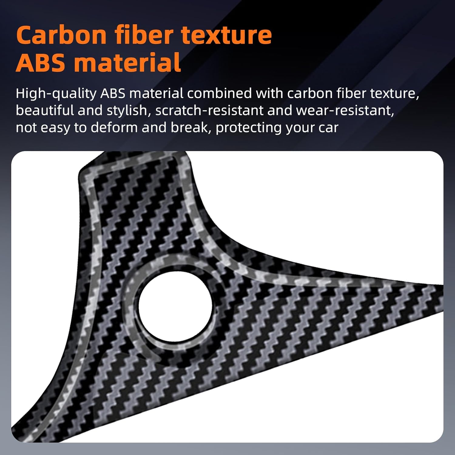 Center Console Start-Stop Button Frame Cover Car ABS Carbon Fiber Style Trim Cover for 2025 Subaru Forester Accessories
