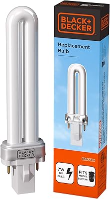 BLACK+DECKER Replacement Bulb for BDPC941- Bug Zapper Electric Lantern with Insect Tray, Cleaning Brush, Light Bulb & Waterproof Design for Indoor & Outdoor Flies, Gnats & Mosquitoes Up to 625 SqFt