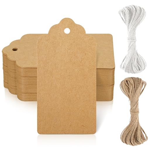Quality Kraft Gift Tags with String